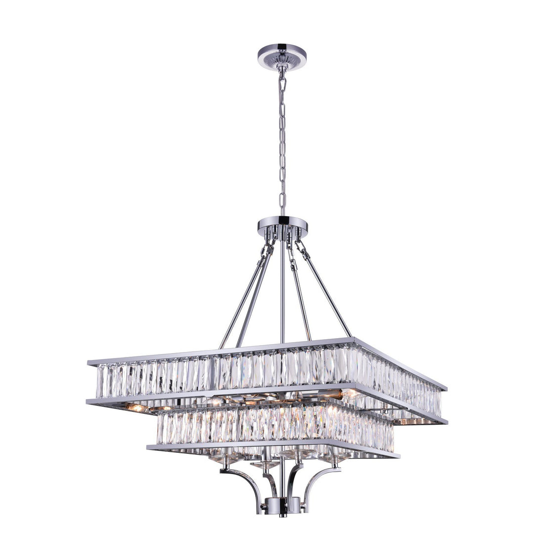 CWI Shalia 9972p23-8-601 Chandelier Light - Chrome