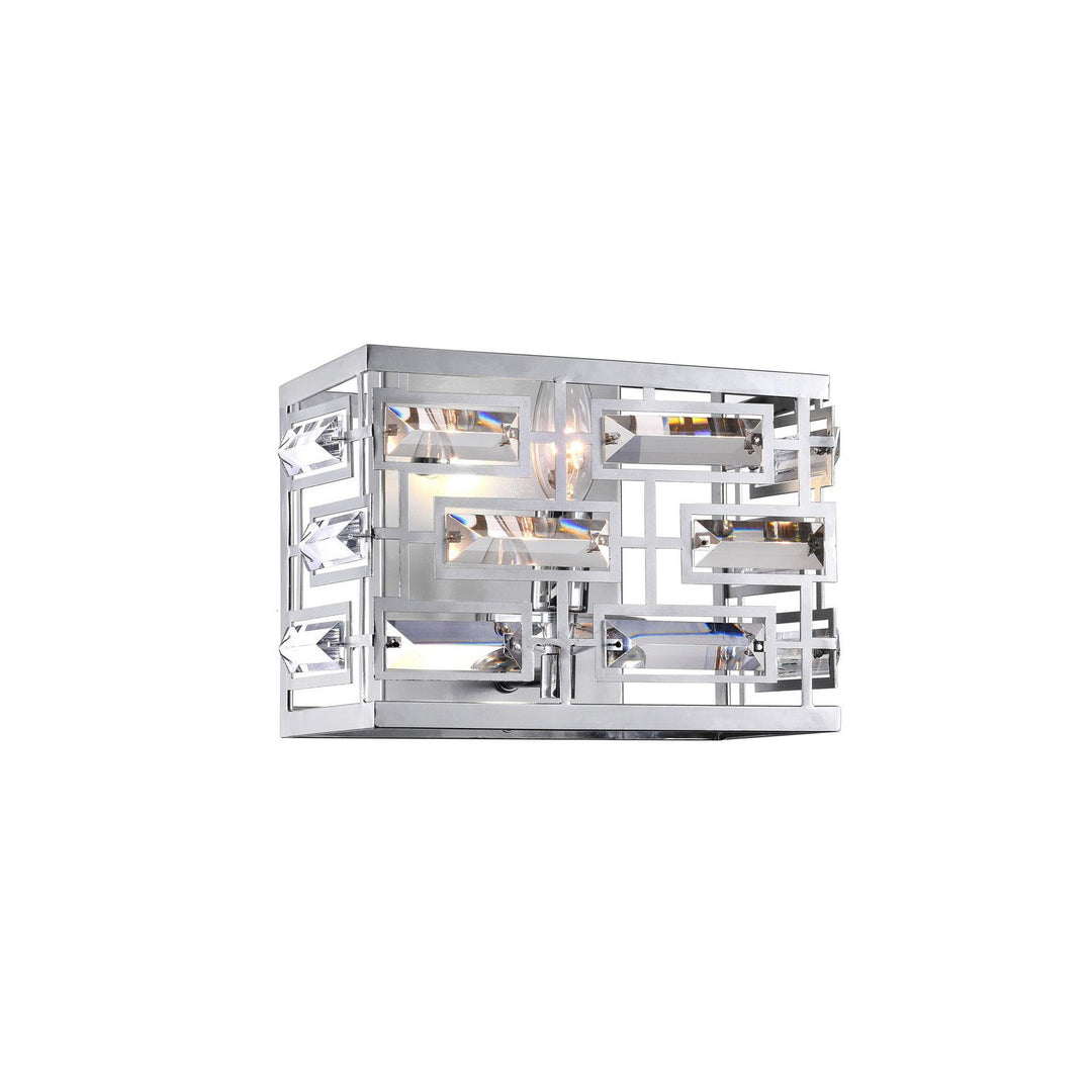 CWI Petia 9975w9-1-601 Wall Sconce Light - Chrome