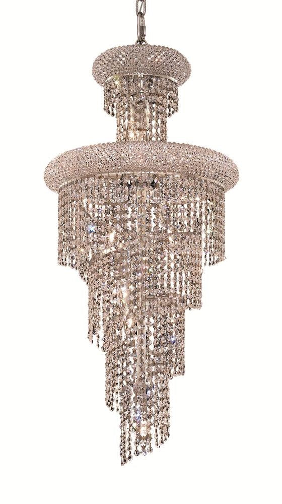 Elegant Spiral V1800SR16C/RC Chandelier Light - Chrome