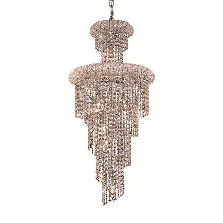 Elegant Spiral V1800SR16C/RC Chandelier Light - Chrome