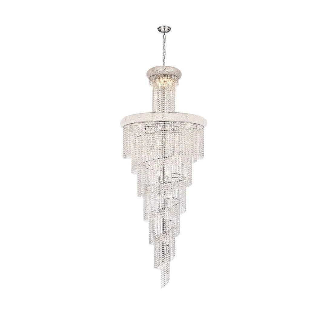 Elegant Spiral V1800SR36C/RC Chandelier Light - Chrome