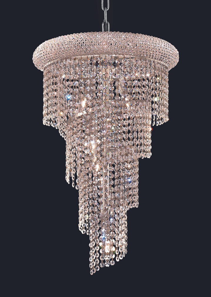 Elegant Spiral V1801SR16C/RC Chandelier Light - Chrome