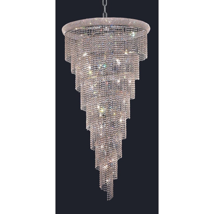 Elegant Spiral V1801SR36C/RC Chandelier Light - Chrome