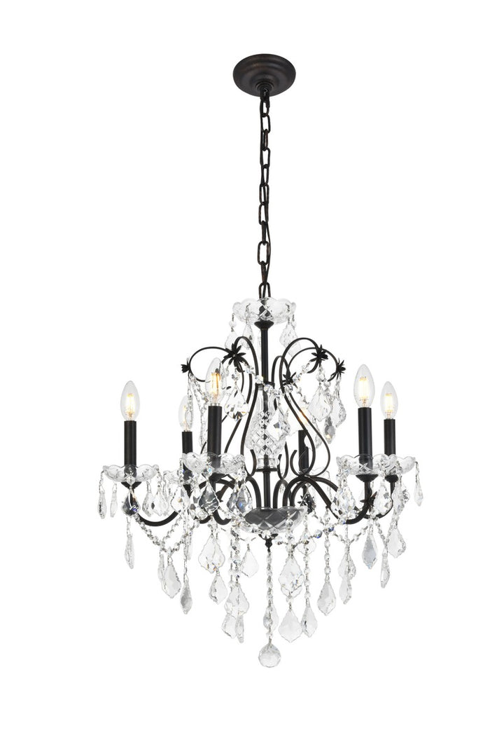 Elegant St. Francis V2015D24DB/RC Chandelier Light - Dark Bronze