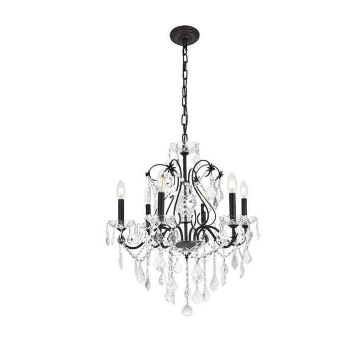 Elegant St. Francis V2015D24DB/RC Chandelier Light - Dark Bronze