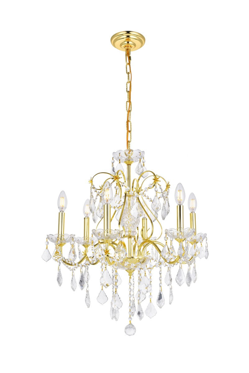 Elegant St. Francis V2015D24G/RC Chandelier Light - Gold