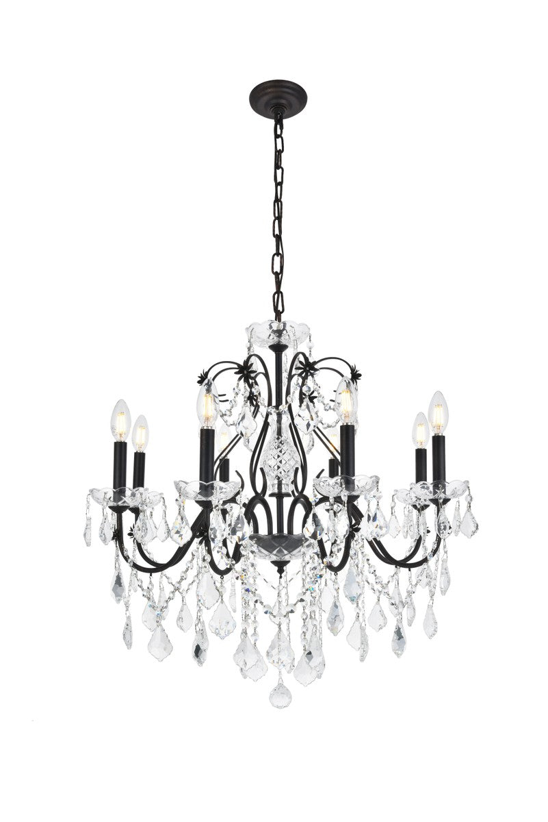 Elegant St. Francis V2015D26DB/RC Chandelier Light - Dark Bronze