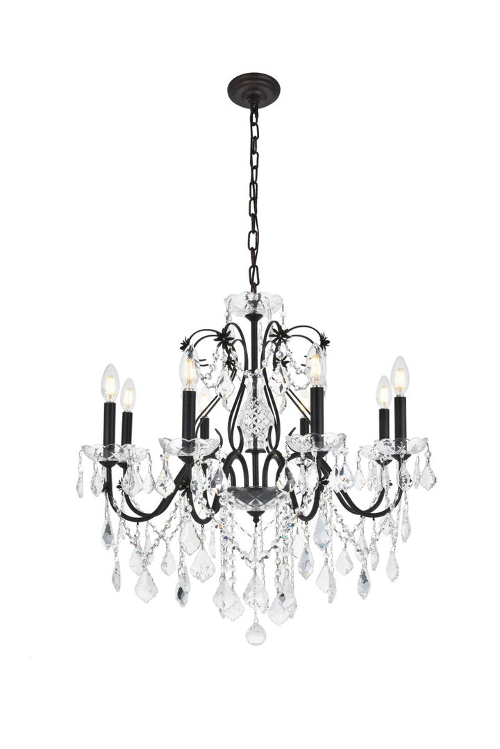 Elegant St. Francis V2015D26DB/RC Chandelier Light - Dark Bronze