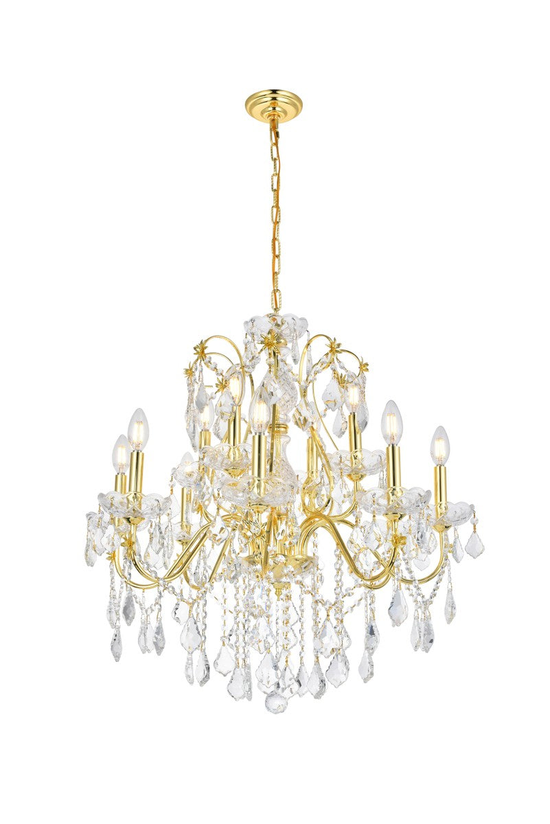 Elegant St. Francis V2015D28G/RC Chandelier Light - Gold