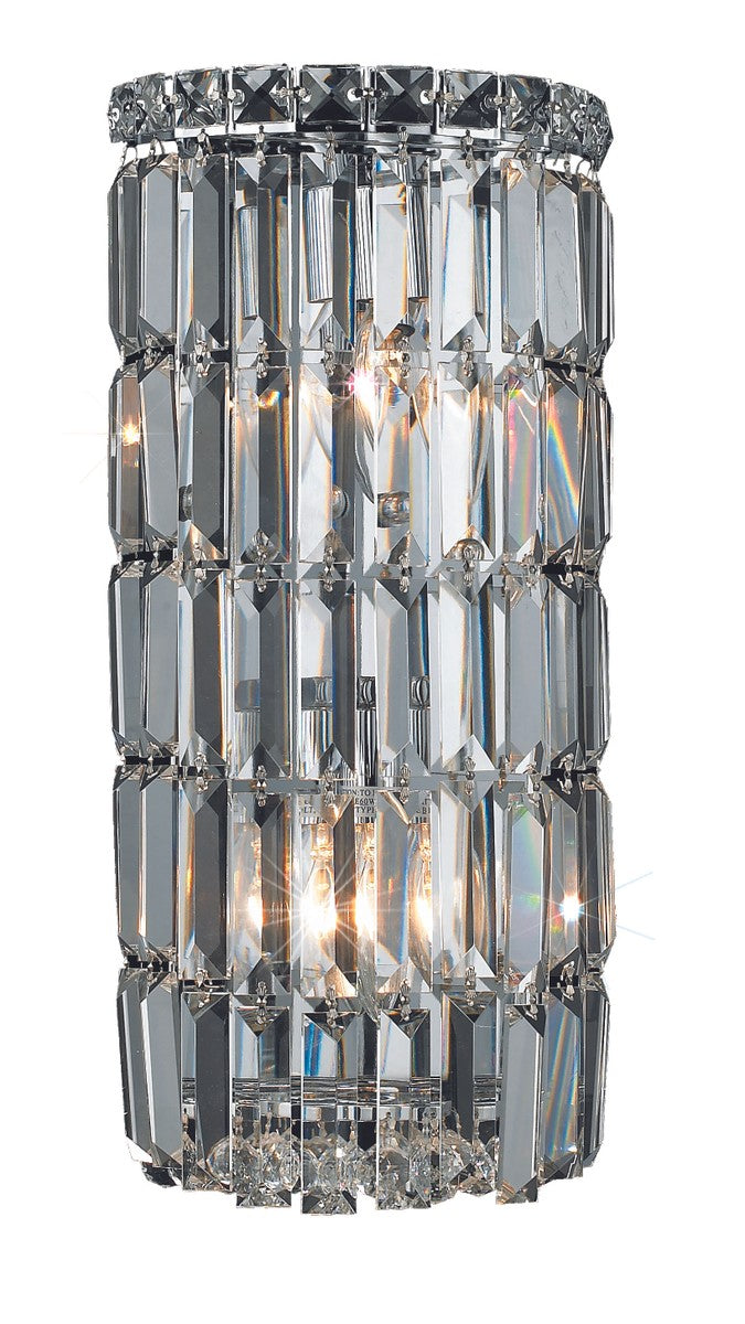 Elegant Maxime V2030W8C/RC Wall Sconce Light - Chrome