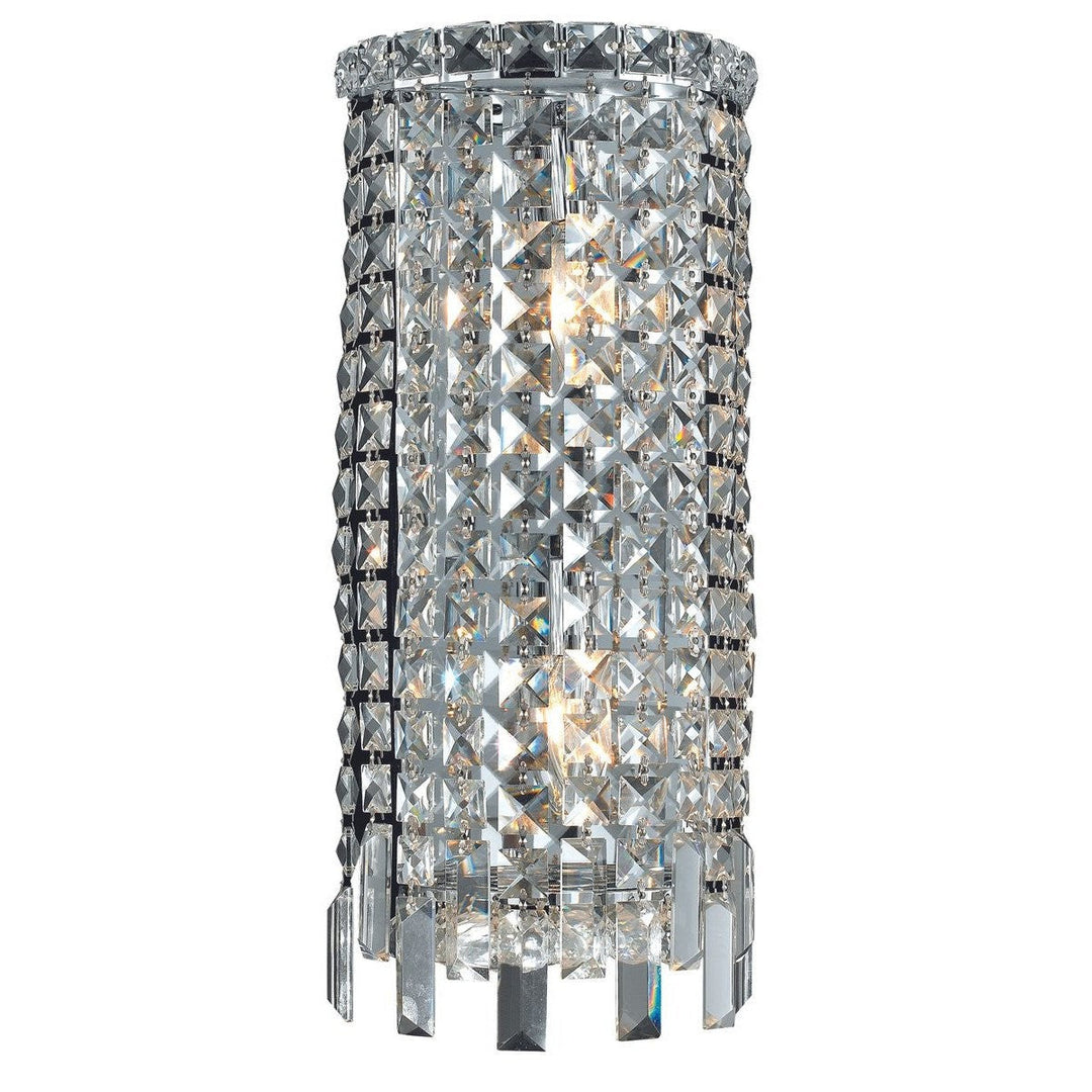 Elegant Maxime V2031W8C/RC Wall Sconce Light - Chrome