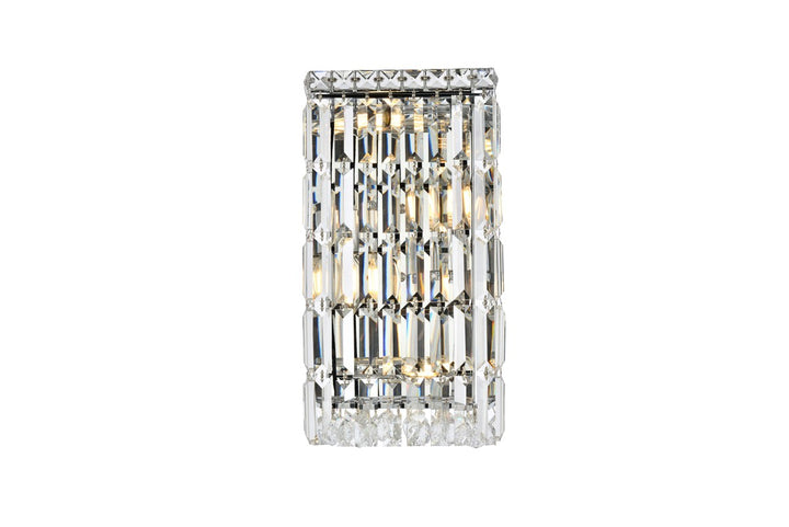 Elegant Maxime V2032W8C/RC Wall Sconce Light - Chrome