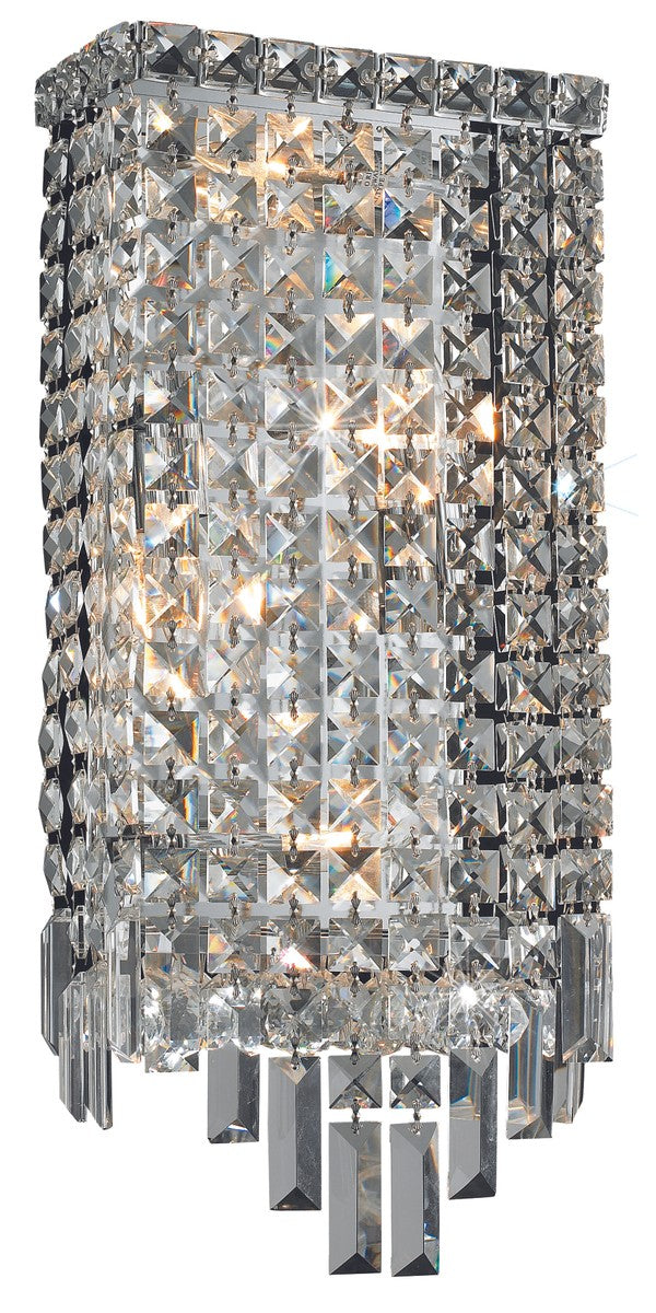 Elegant Maxime V2033W8C/RC Wall Sconce Light - Chrome