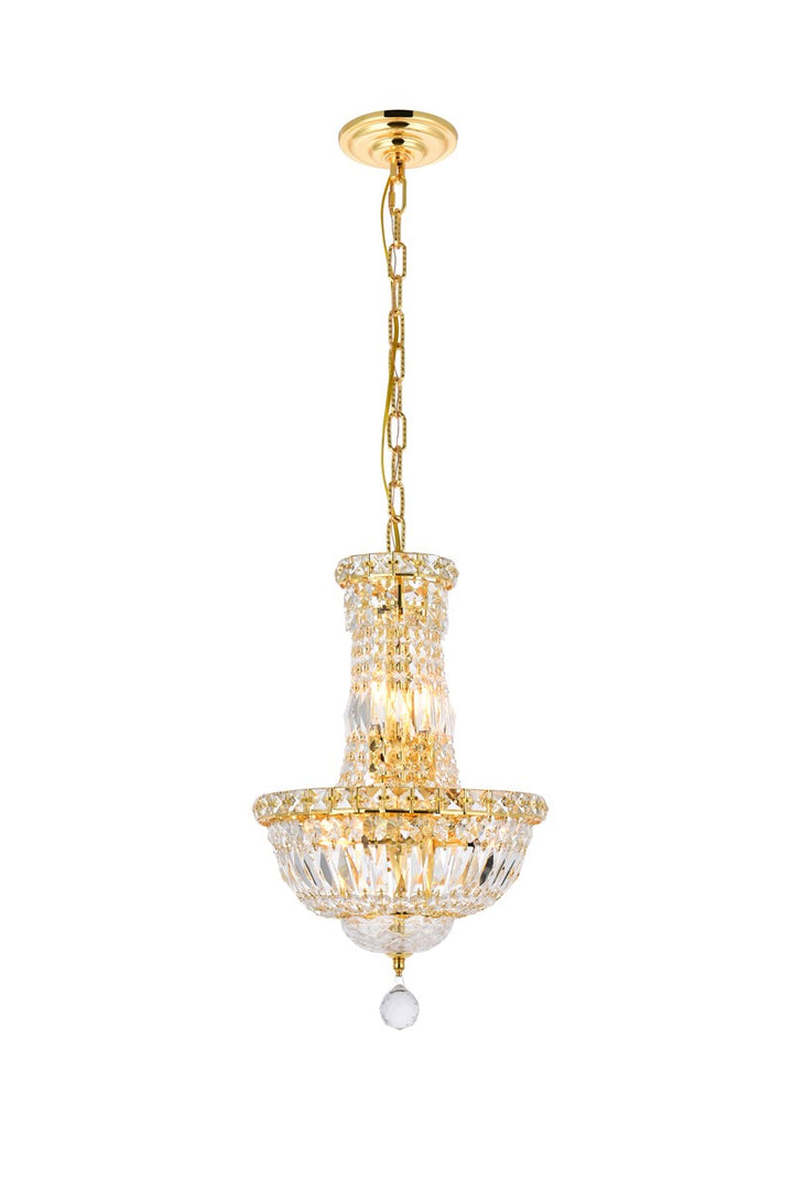 Elegant Tranquil V2528D12G/RC Chandelier Light - Gold