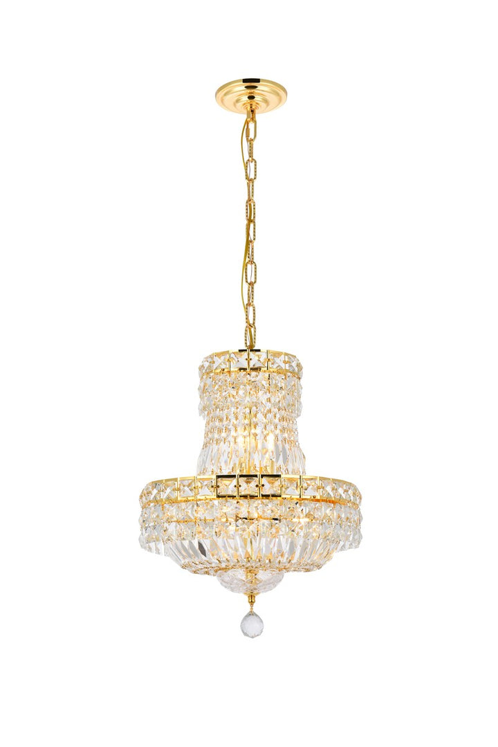 Elegant Tranquil V2528D14G/RC Chandelier Light - Gold