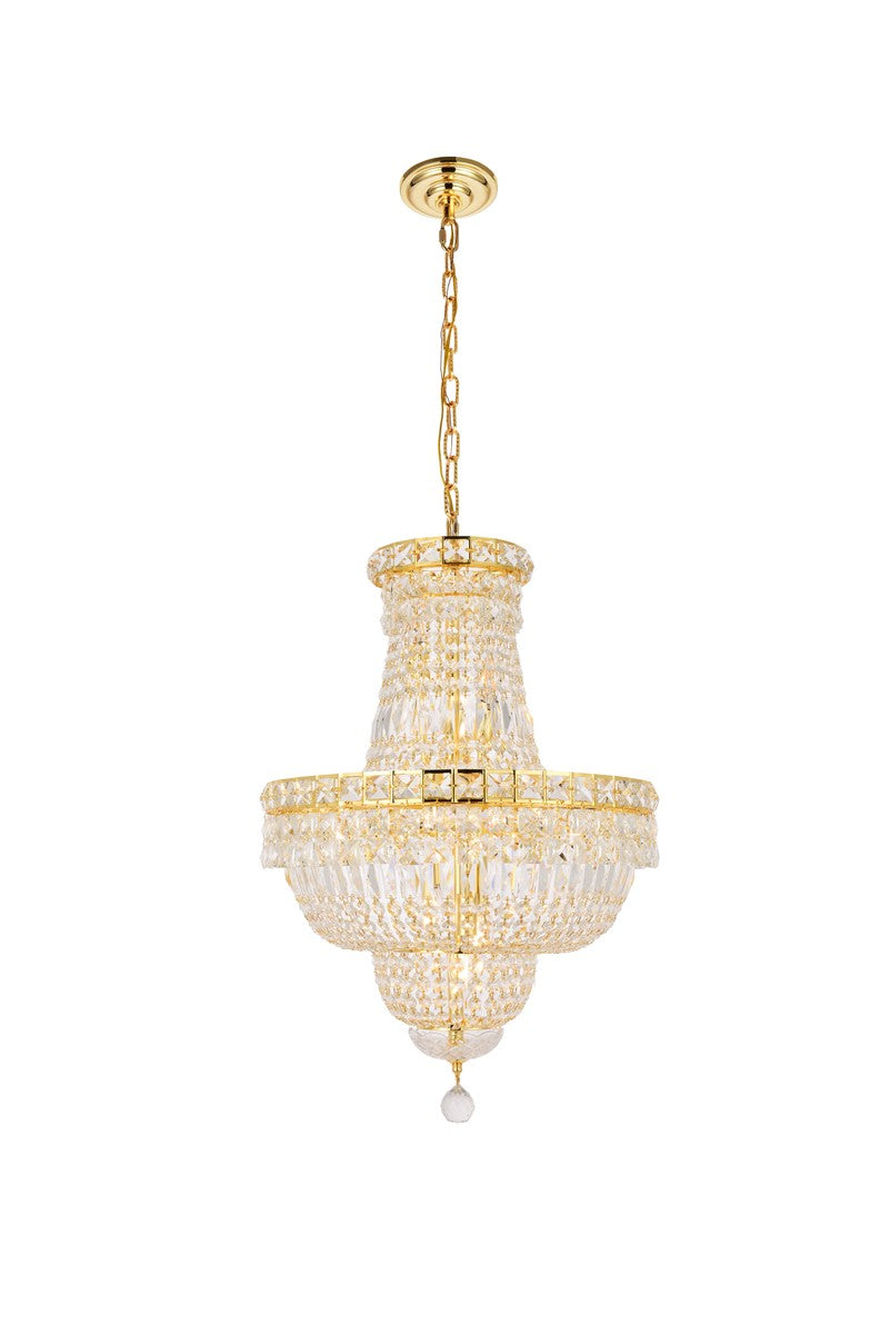 Elegant Tranquil V2528D18G/RC Chandelier Light - Gold