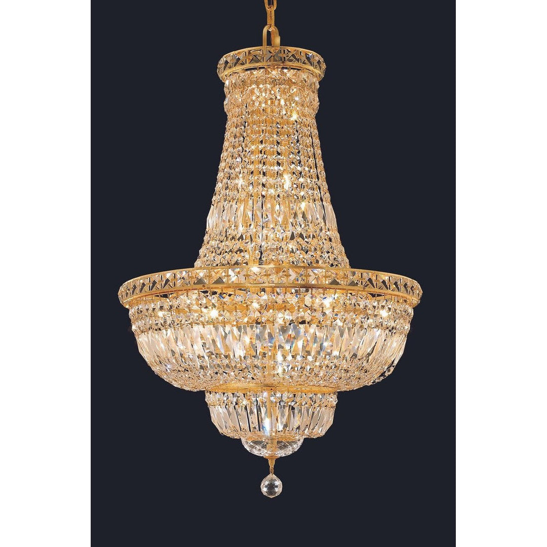 Elegant Tranquil V2528D22G/RC Chandelier Light - Gold