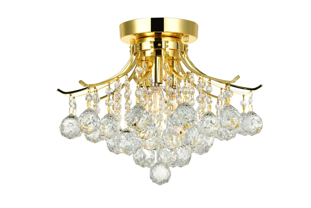 Elegant Toureg V8000F16G/RC Ceiling Light - Gold