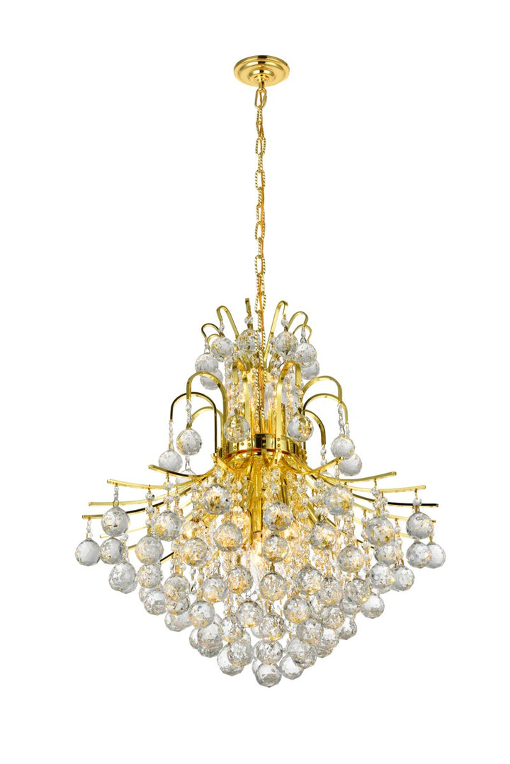 Elegant Toureg V8002D22G/RC Chandelier Light - Gold