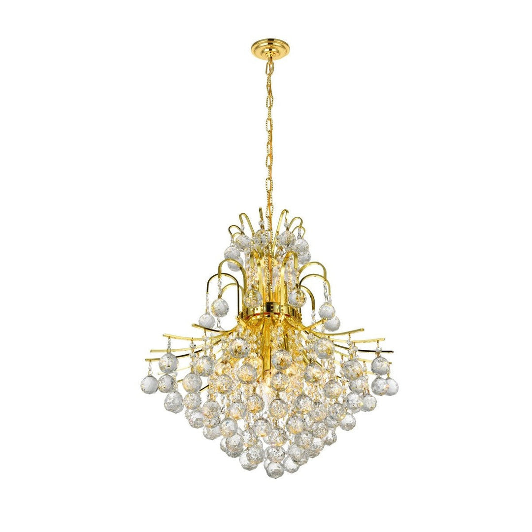 Elegant Toureg V8002D22G/RC Chandelier Light - Gold