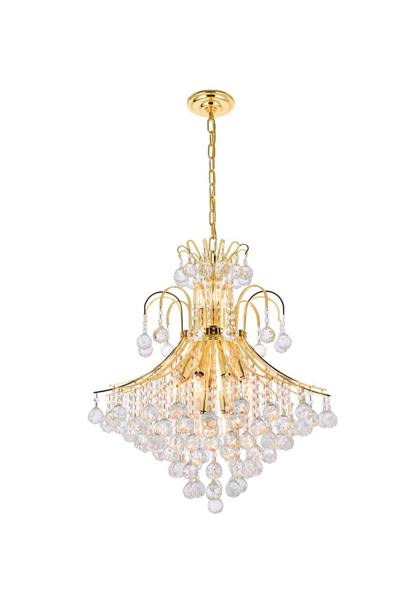 Elegant Toureg V8003D25G/RC Chandelier Light - Gold