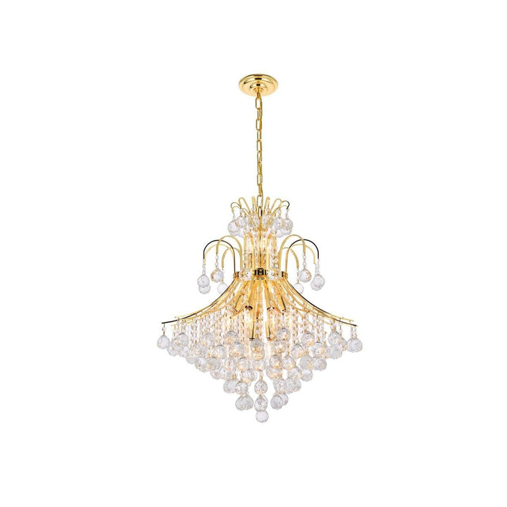 Elegant Toureg V8003D25G/RC Chandelier Light - Gold