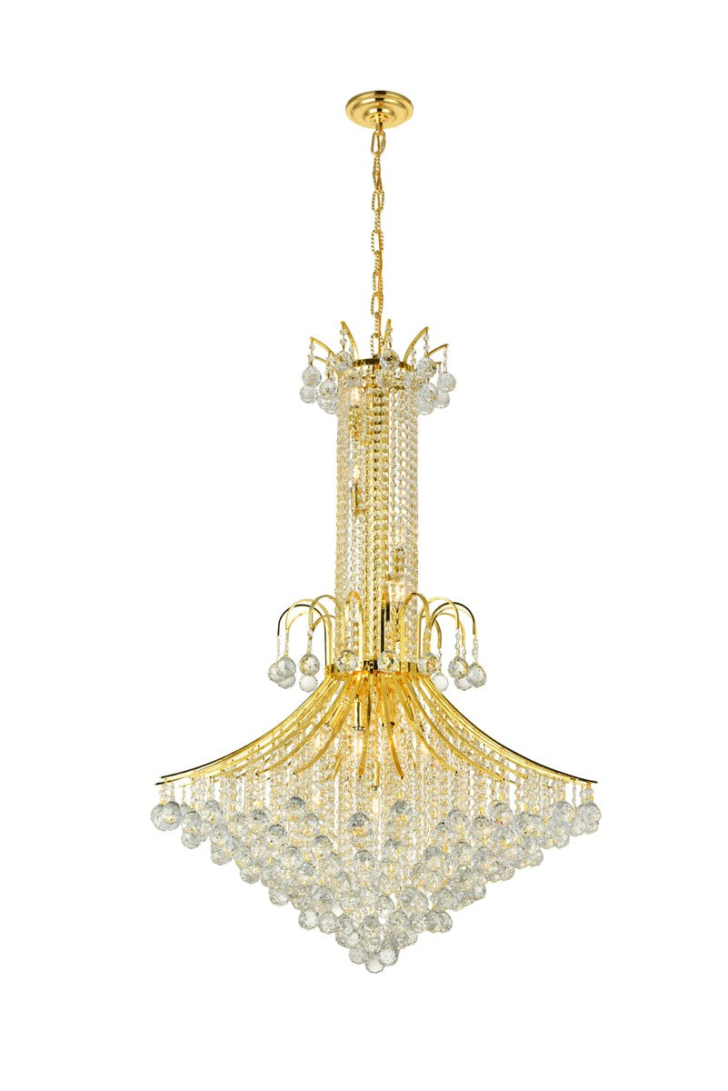 Elegant Toureg V8006G35G/RC Chandelier Light - Gold