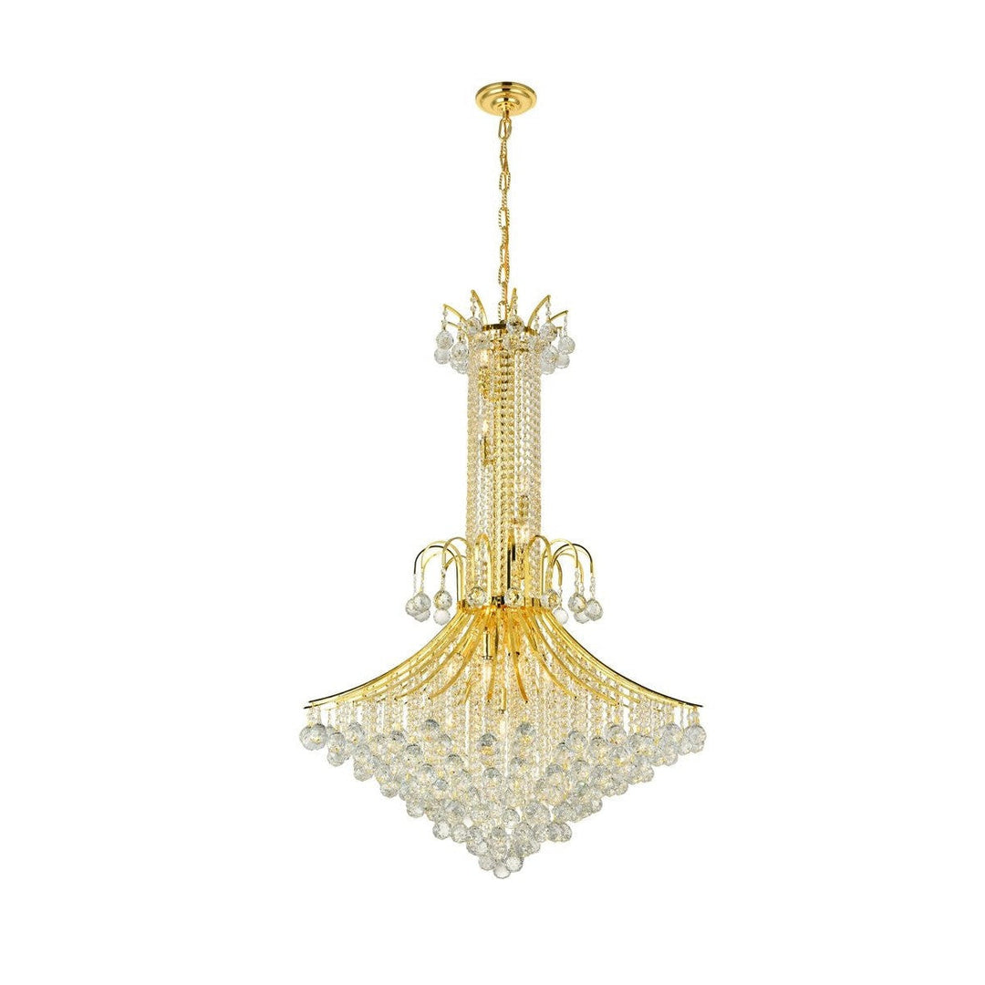 Elegant Toureg V8006G35G/RC Chandelier Light - Gold