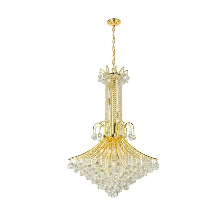 Elegant Toureg V8006G35G/RC Chandelier Light - Gold