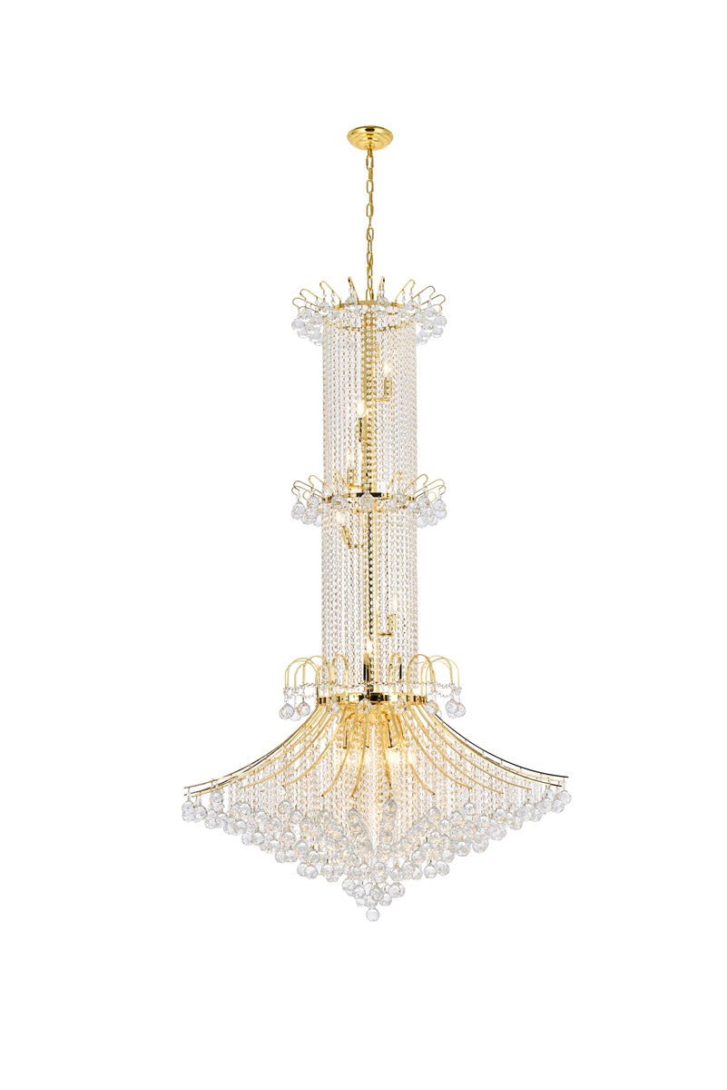 Elegant Toureg V8008G44G/RC Chandelier Light - Gold