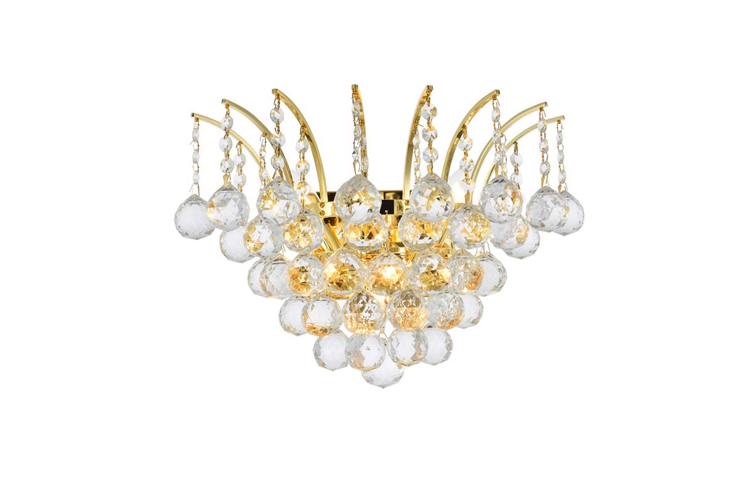 Elegant Victoria V8031W16G/RC Wall Sconce Light - Gold