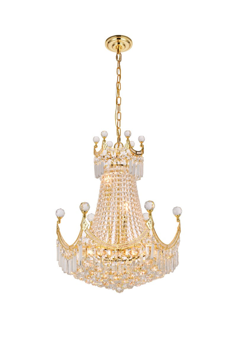 Elegant Corona V8949D20G/RC Chandelier Light - Gold