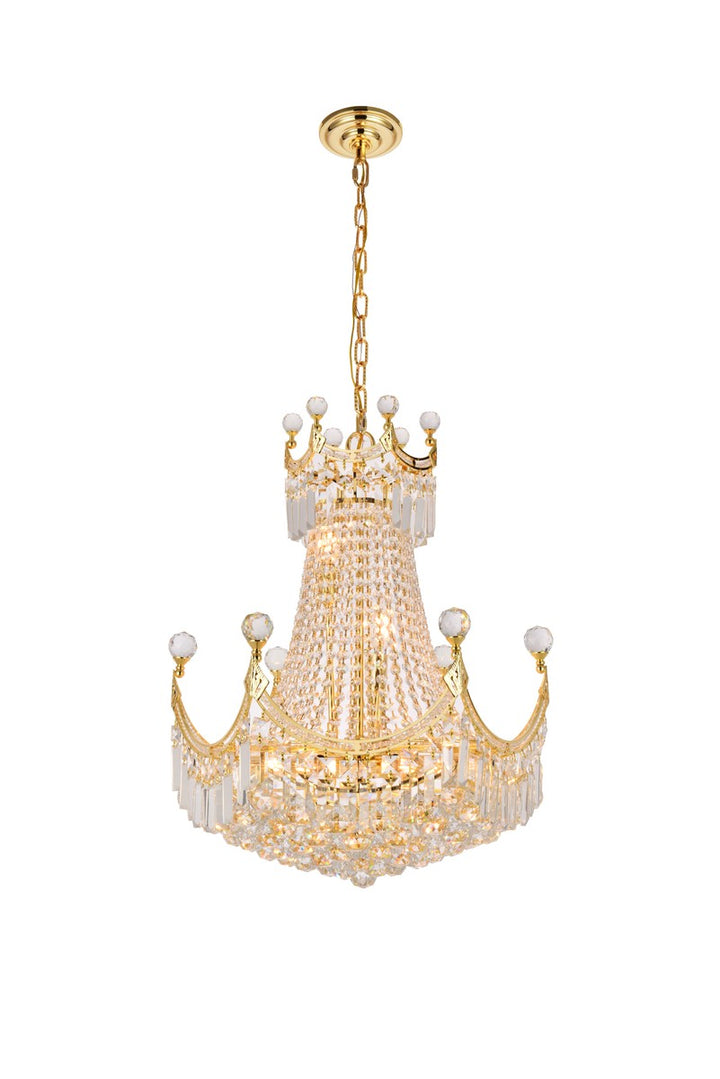 Elegant Corona V8949D20G/RC Chandelier Light - Gold