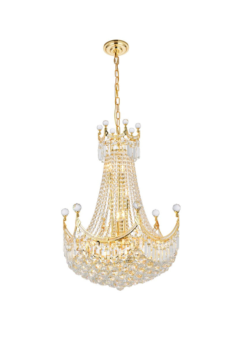 Elegant Corona V8949D24G/RC Chandelier Light - Gold