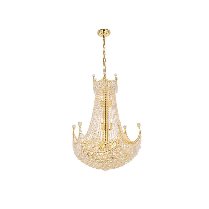 Elegant Corona V8949D30G/RC Chandelier Light - Gold