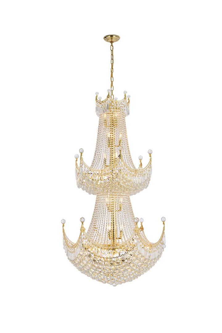 Elegant Corona V8949G36G/RC Chandelier Light - Gold