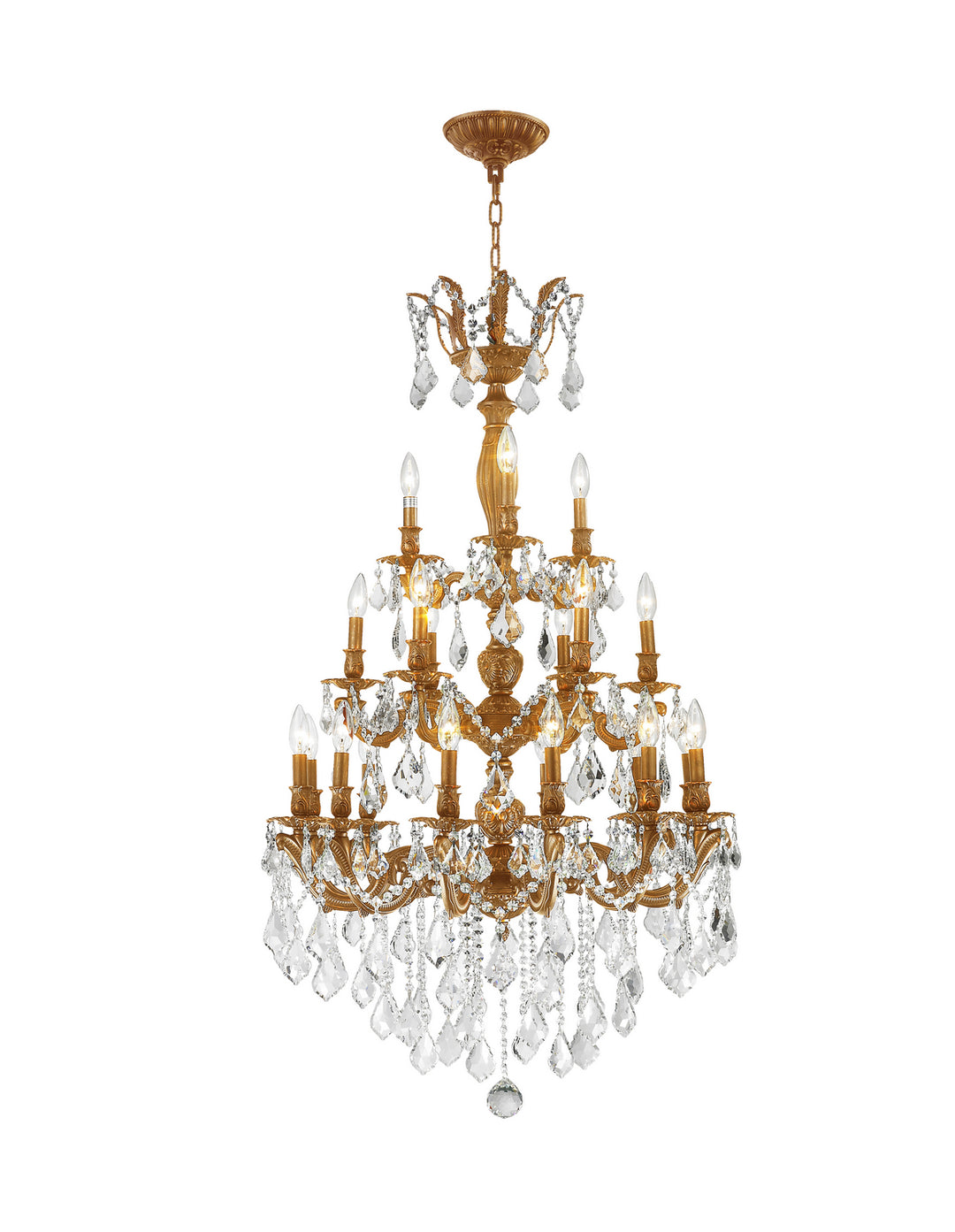 Worldwide Versailles W83327FG29 Chandelier Light - French Gold
