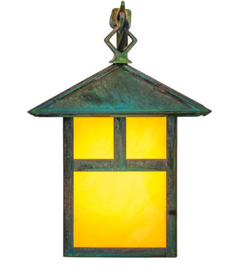 Meyda Tiffany Lighting 84729 Seneca One Light Wall Sconce Outdoor Copper/Antique/Verde