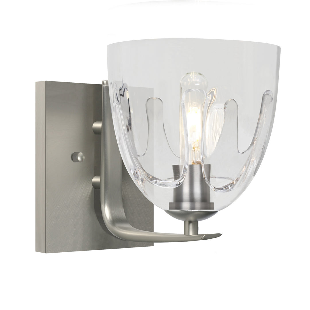 Besa Phantom 6 1WC-PHAN6CL-SN Wall Sconce Light - Satin Nickel
