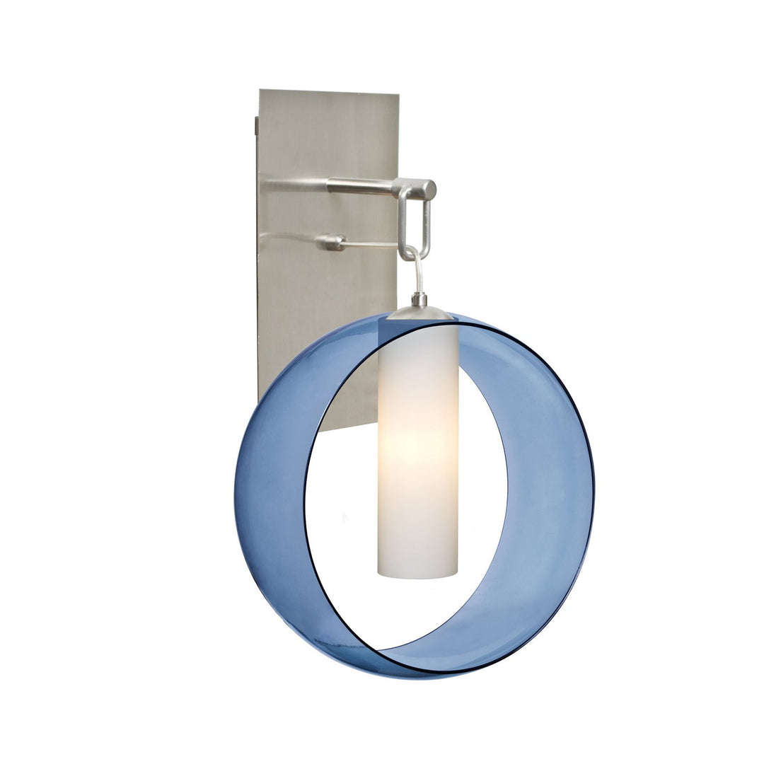 Besa Plato 1WP-PLATOBL-LED-SN Wall Sconce Light - Satin Nickel