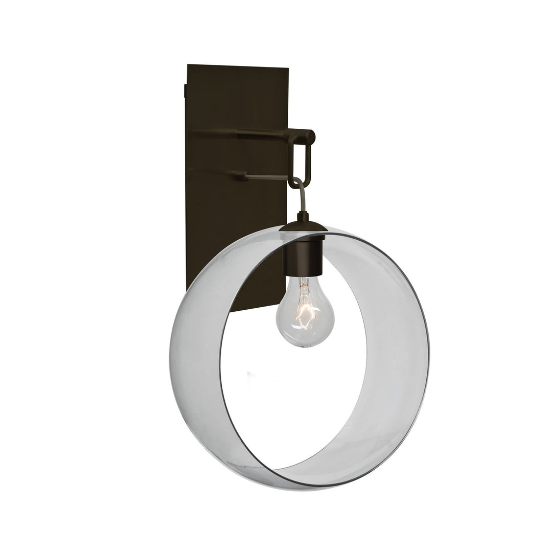 Besa Plato 1WP-PLATOCL-BR-NI Wall Sconce Light - Bronze