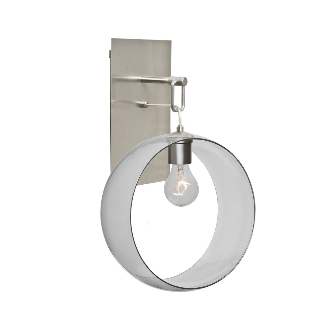 Besa Plato 1WP-PLATOCL-SN-NI Wall Sconce Light - Satin Nickel