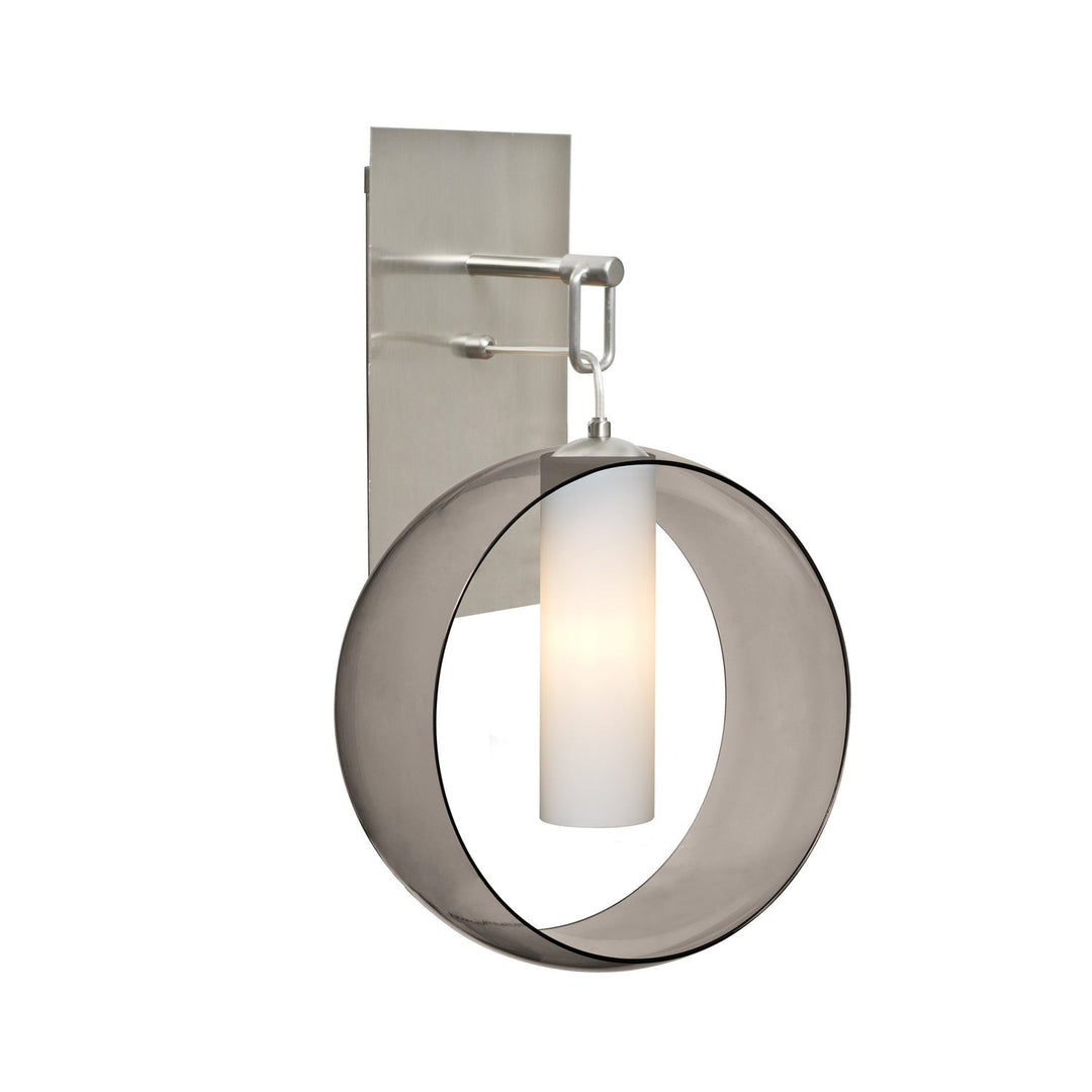 Besa Plato 1WP-PLATOSM-LED-SN Wall Sconce Light - Satin Nickel