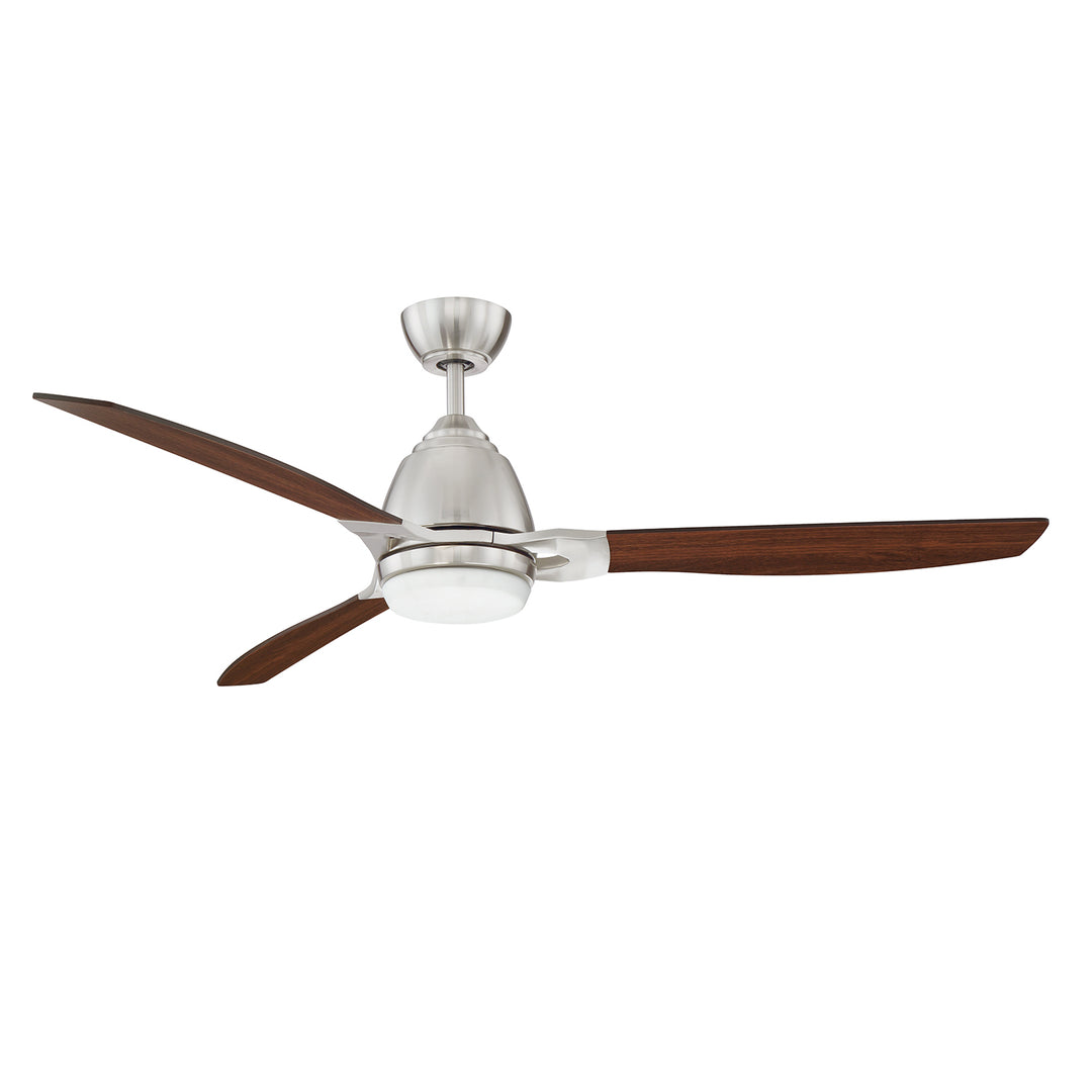 Kendal Eris AC21852-SN Ceiling Fan 52 - Satin Nickel, Walnut/