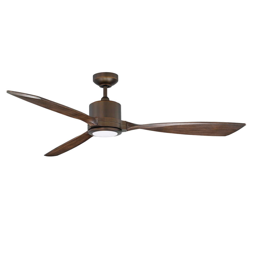 Kendal Altair AC22160-ARB/DM Ceiling Fan 60 - Satin Nickel, Dark Maple/