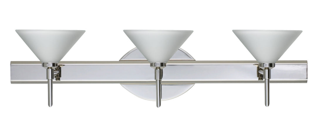 Besa Kona 3SW-117607-CR Bath Vanity Light 23 in. wide - Chrome