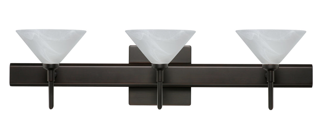 Besa Kona 3SW-117652-BR-SQ Bath Vanity Light 23 in. wide - Bronze