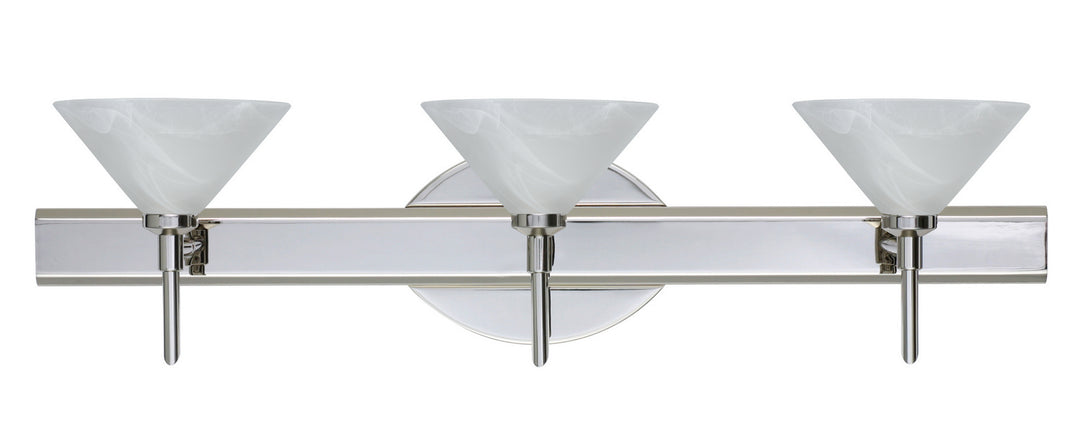 Besa Kona 3SW-117652-CR Bath Vanity Light 23 in. wide - Chrome
