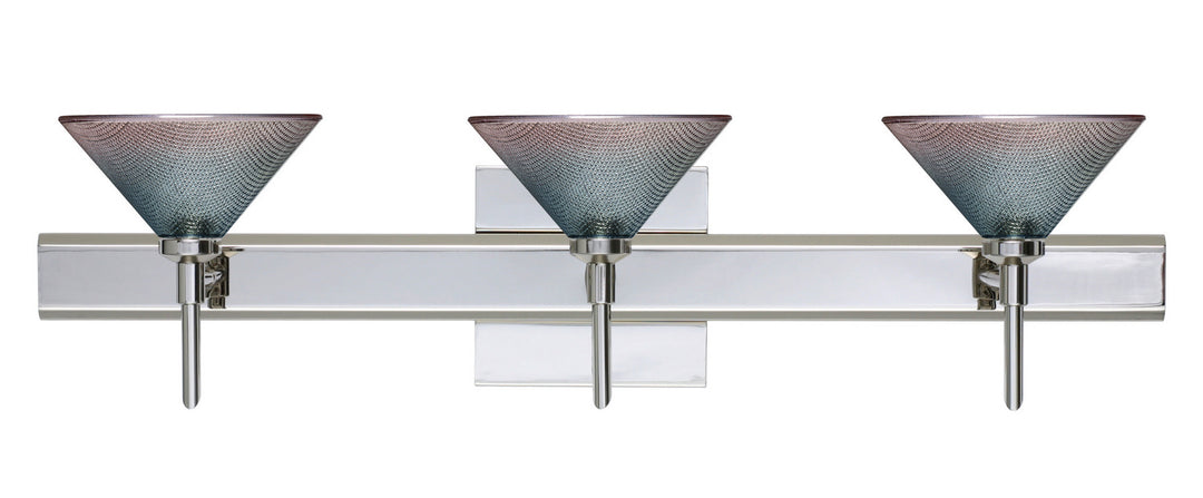 Besa Kona 3SW-117691-CR-SQ Bath Vanity Light 23 in. wide - Chrome