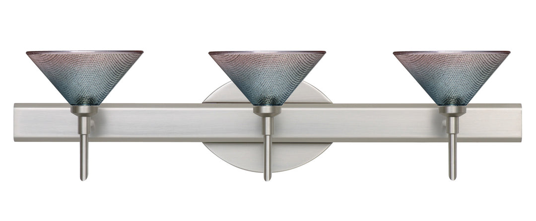 Besa Kona 3SW-117691-SN Bath Vanity Light 23 in. wide - Satin Nickel
